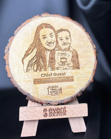 Round Wooden Engrave